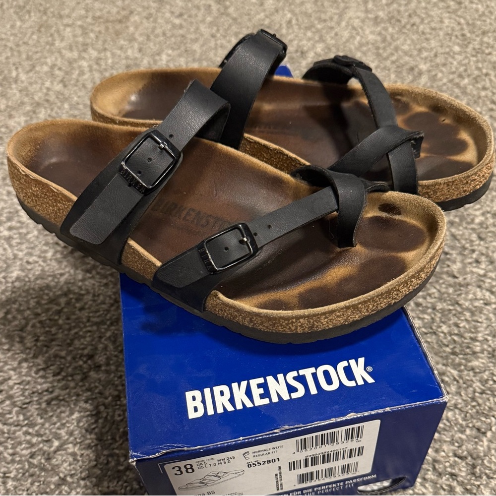 Black Mayari Birkenstock Sandals
